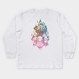 Hail Final Fantasy Kids Long Sleeve T-Shirt